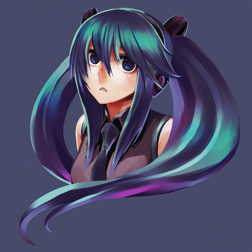 青いミク
