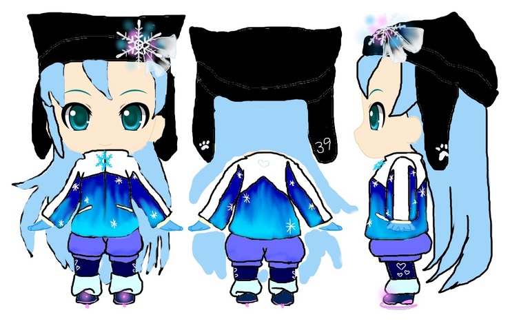 2016雪ミク応募作品【ぬこガーリースケーター】