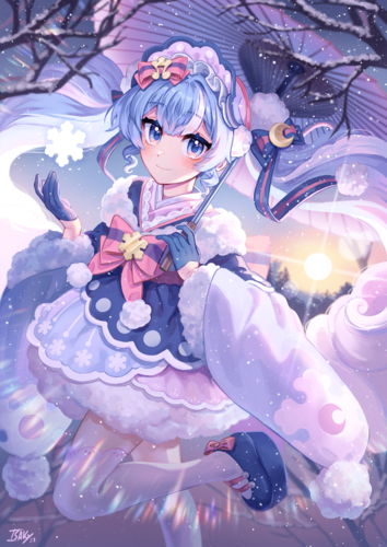 雪ミク2023❆日の出