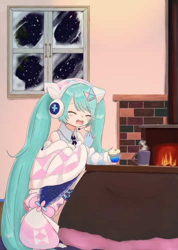 あったかい部屋とアイス