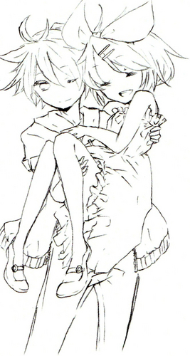 リンレン+Summer days(線画)