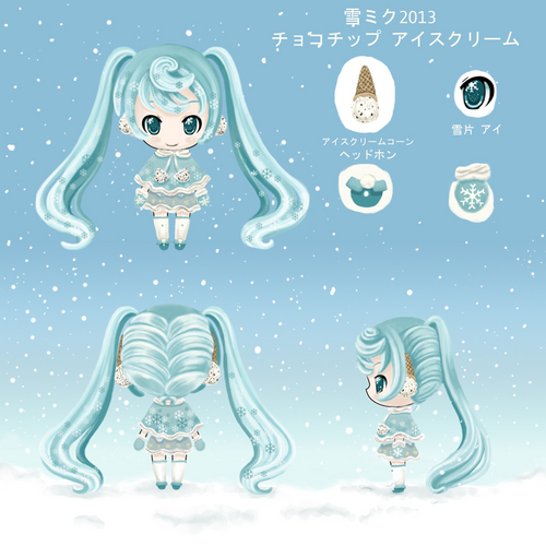 チョコチップ アイスクリームミク
