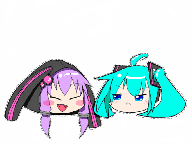 ムスッとミク&ニコニコゆかり
