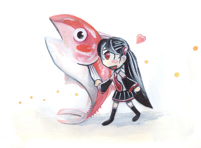 【雑音ミク】出来る事なら紅マグロとお手て繋いで歩きたい【紅マグロ】