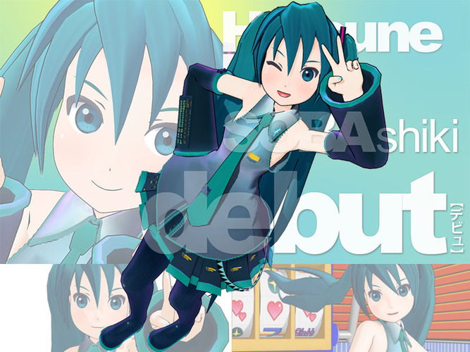 MMDモデルデータ:初音ミク蕎麦式
