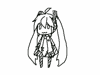 歩くミクさん