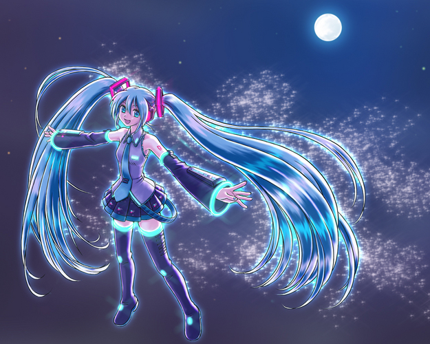 初音ミク2(背景付き)