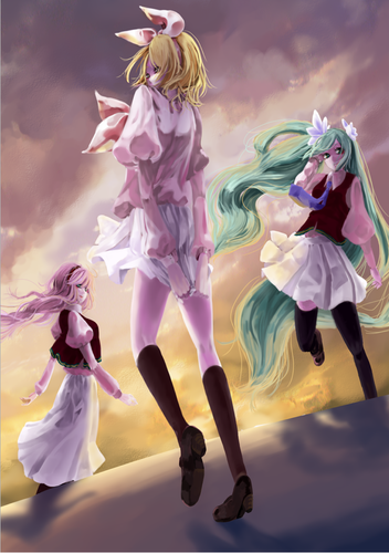 ルカとリンとミク