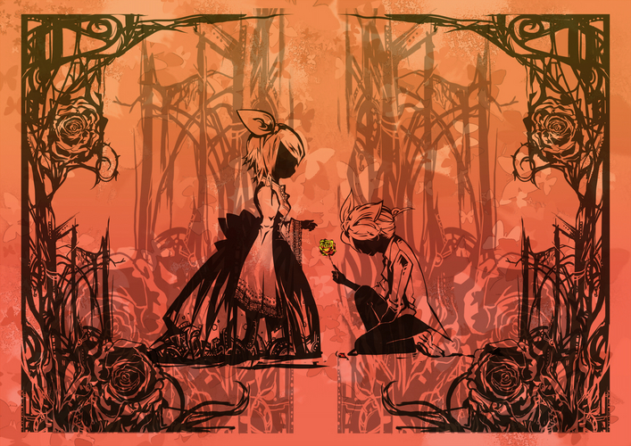 双子の薔薇