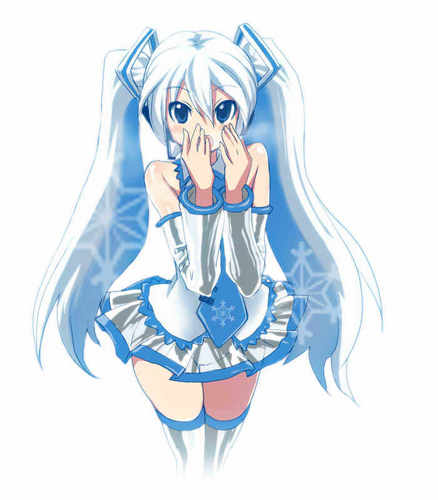 雪ミクさん ハ~・・・