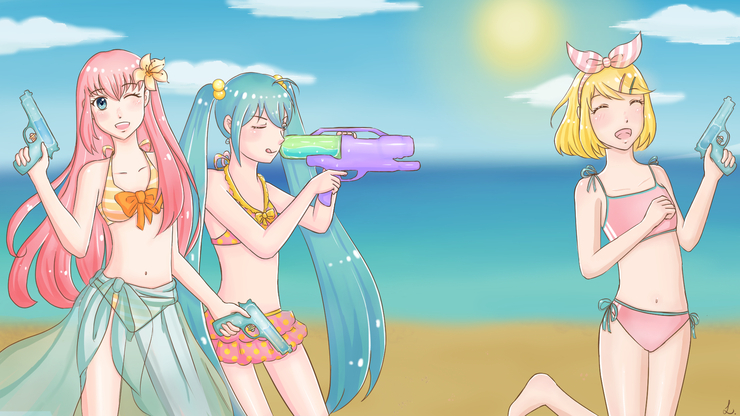 ビーチでの夏期/Summertime at the beach