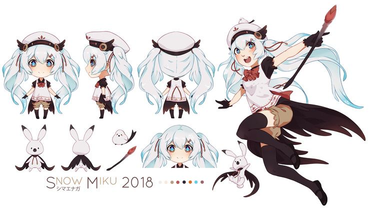 snow miku 2018 シマエナガ ver.