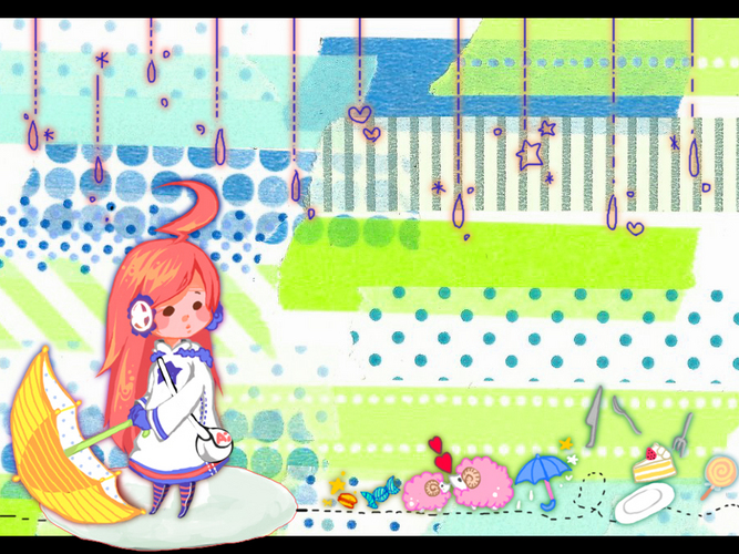 ぽつり、