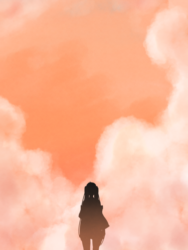 夕暮れ空に溺れる