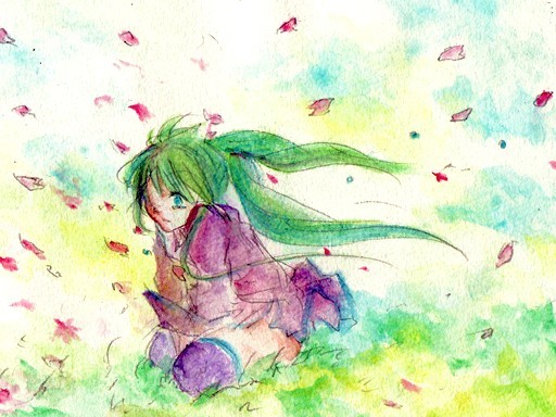 桜舞い散る