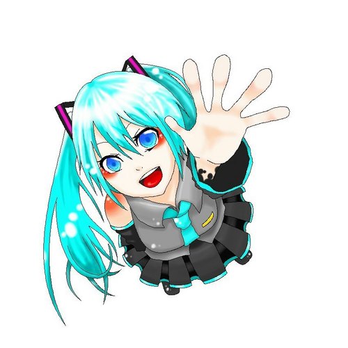 手伸ばしミクさん
