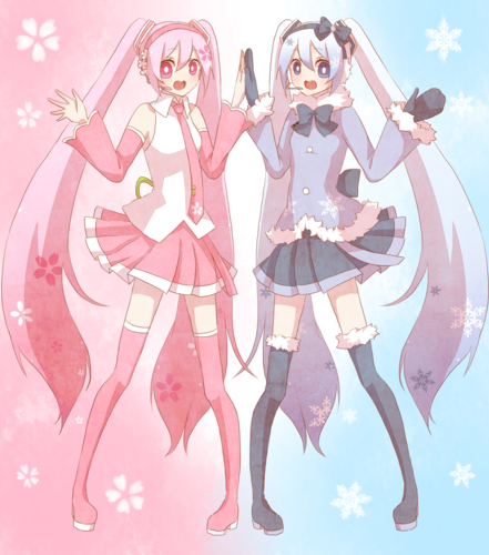 桜と雪