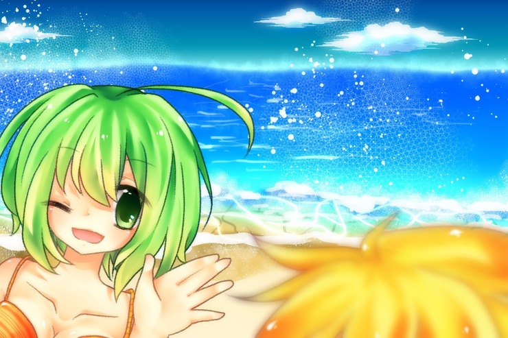 海だよー