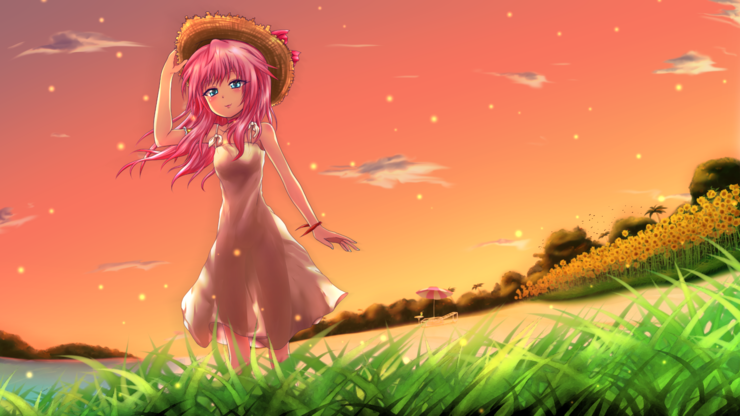 バカンス中のルカちゃん