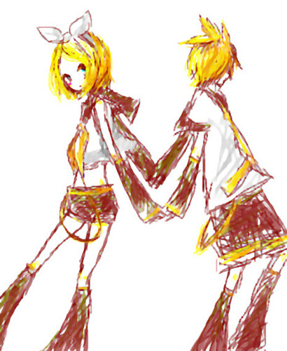 鏡音さん宅の子供。