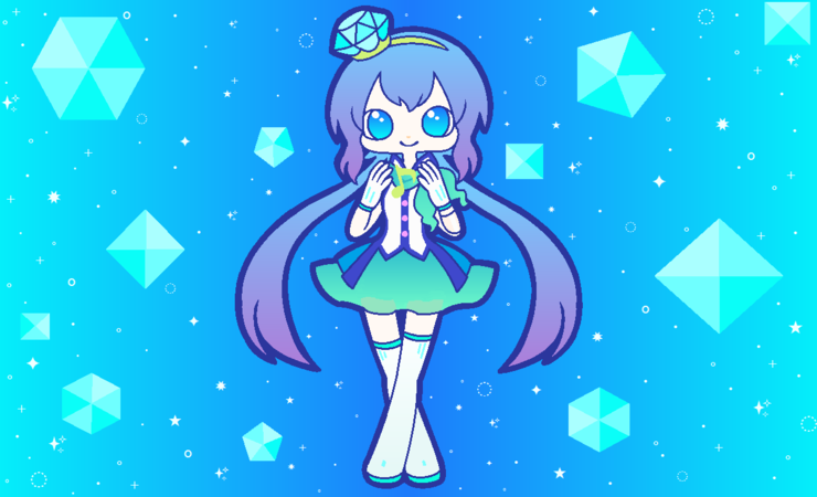 青い宝石☆