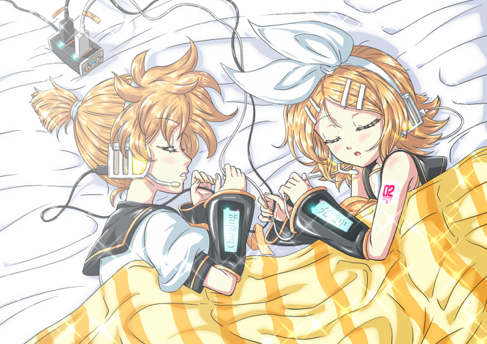 鏡音充電中です。