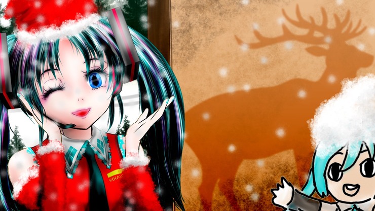クリスマス用ミクミクフレーム