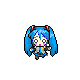 ぷちはちゅねミクのGIFアニメ