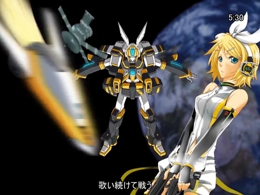 『ヴォーカリオン出撃なう!』のPVの1シーン(その10) (ニコ動投稿済)