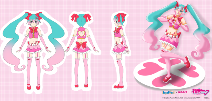 ハート×リボンでキュートなアイドル