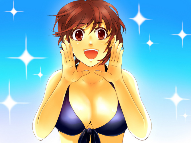お姉さんと写真を撮ろうv