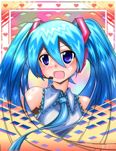 初音ミク(ポストカード風?)