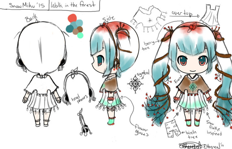 Snow Miku 2015: Walk in the forest