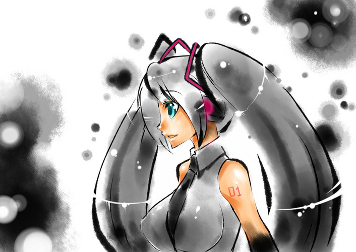 SAIで描いてみた。