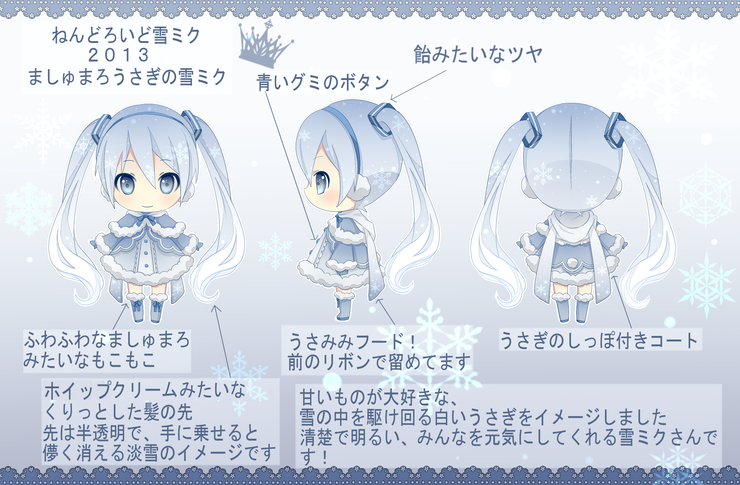 ましゅまろうさぎの雪ミク