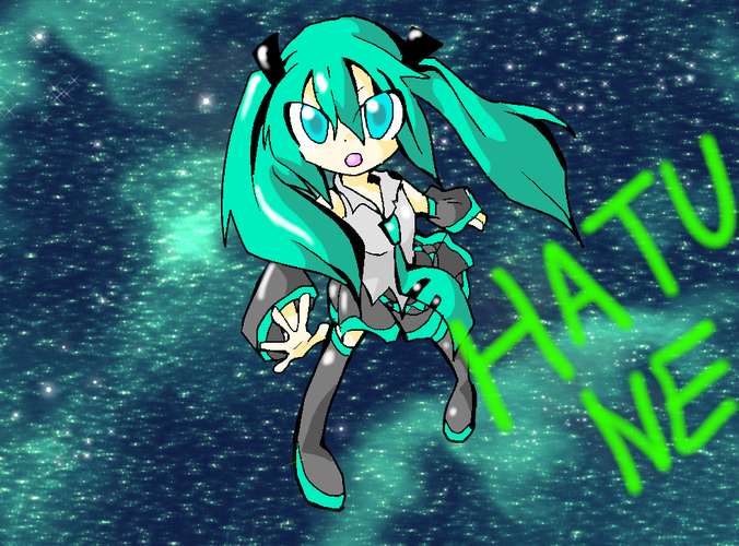 宇宙空間 初音