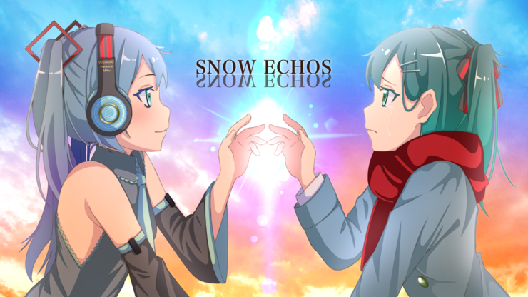 【オリジナル曲】SNOW ECHOS (イラスト)