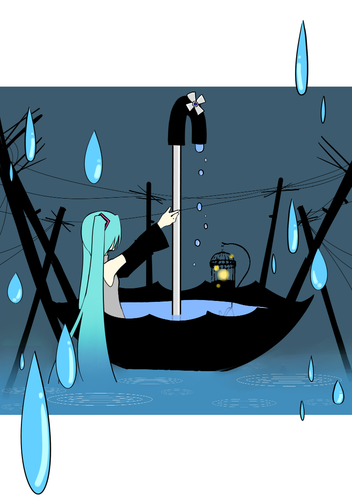 雨とミク
