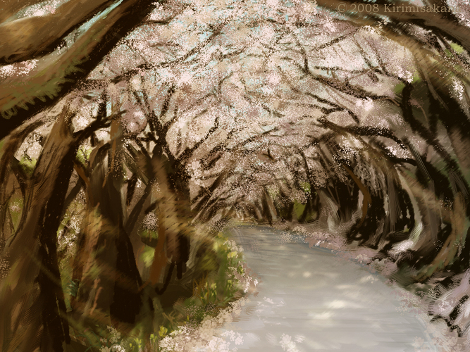 夕暮れ桜のトンネル【自作曲以外への使用不可】