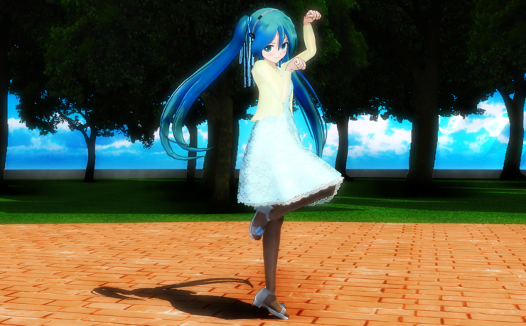 AKIさんのところのミクさんも、にゃんにゃん…