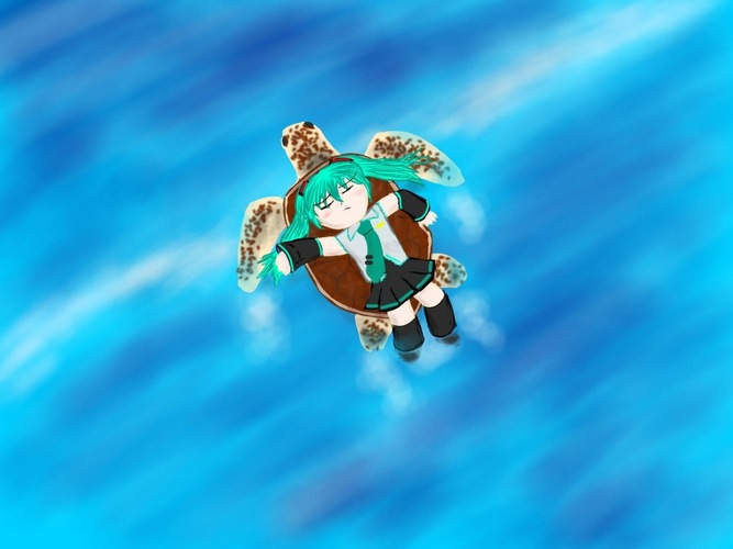 ミクダヨーさん、海へ
