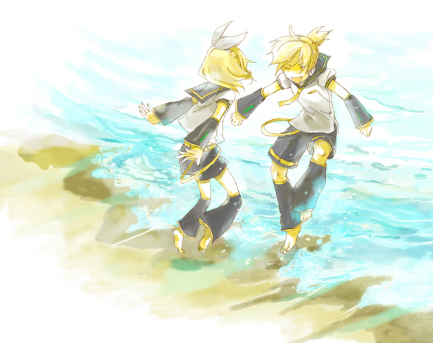 海辺にて