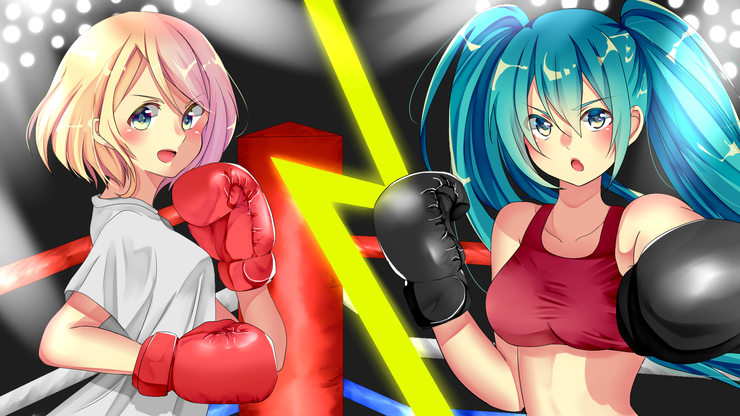 リン VS ミク