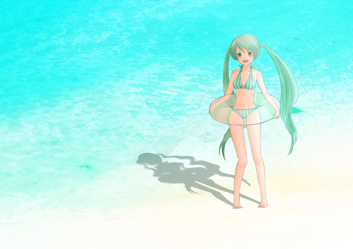 水着ミクさん
