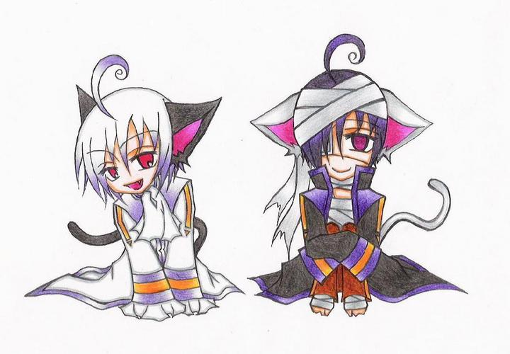 猫耳ホワイト&帯人