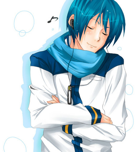 音楽を聴いているKAITO