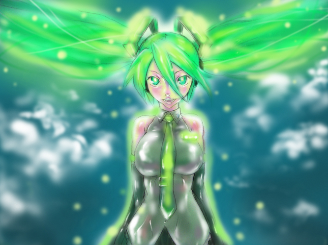 たまにはミクを描いてみました★