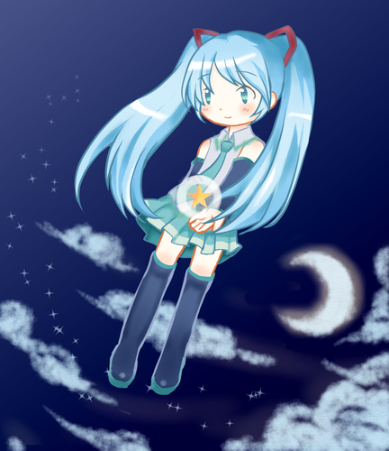 夜空とミクさん
