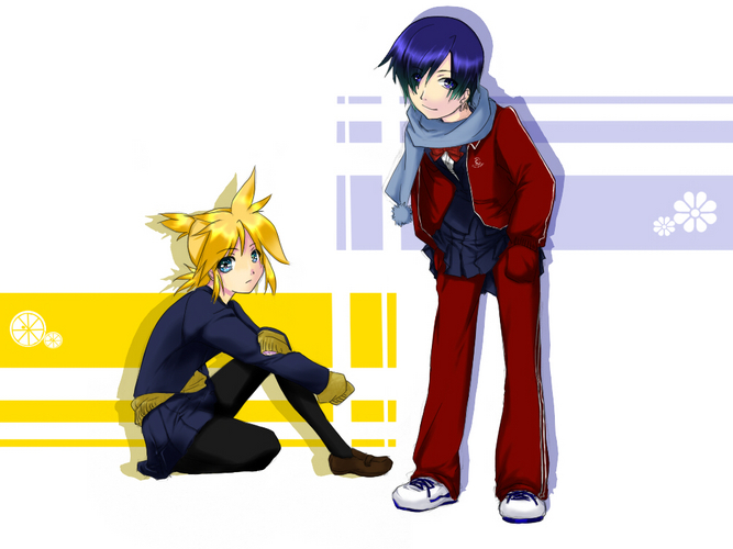 レンとカイト(注・女装)
