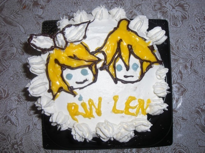 kagamine len rin cake desu!!!